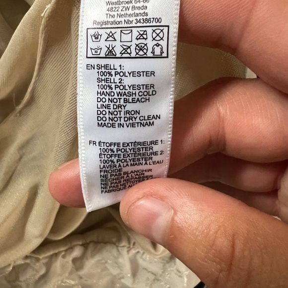 🌿4/$35🌿 FOREVER 21‎ Biege Gold Scoop Neck Blouse (M) - Picture 7 of 8